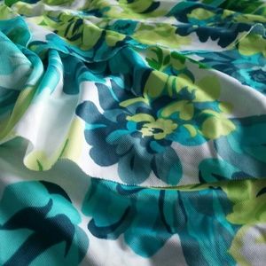 Clearout! Ruffled Floral Blouse